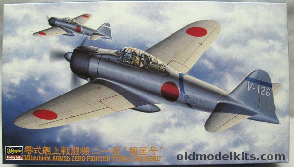 Hasegawa 1/48 Mitsubishi A6M2b Zero Type 21 - Houkoku, JT144 plastic model kit